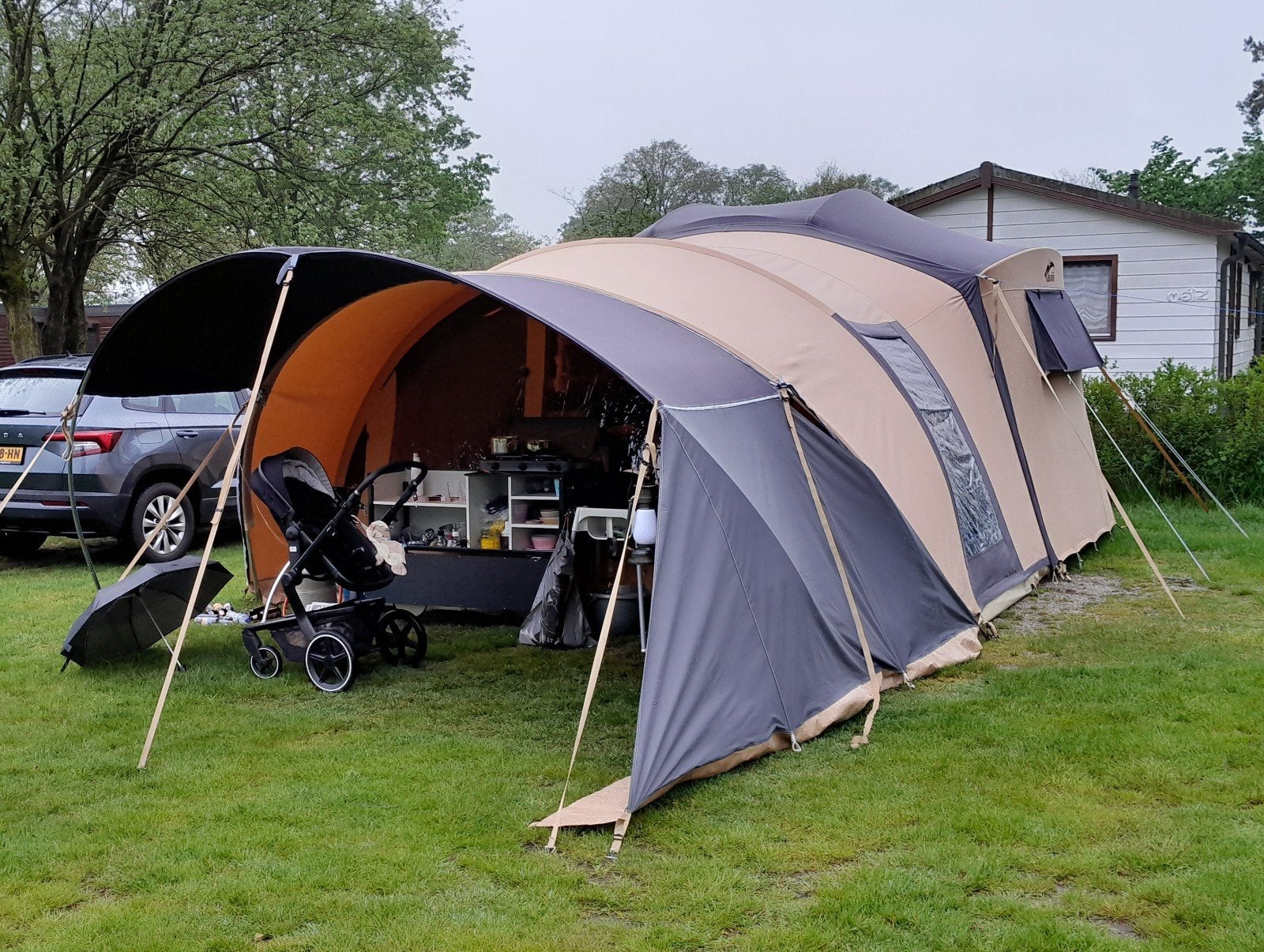 ZGAN Vouwwagen Cabanon Manga Deluxe met bermkeuken 2021, Ophalen, Zo goed als nieuw, Meer dan 6
