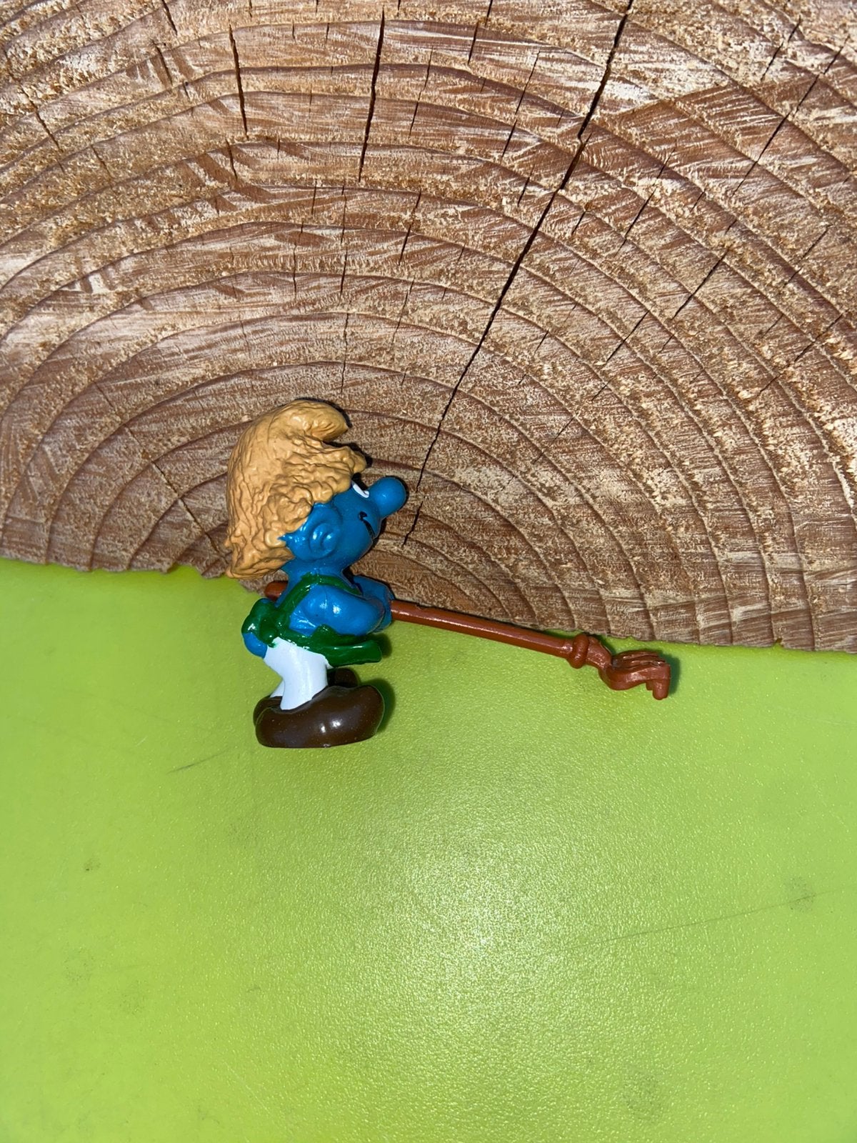 Smurfen smurf met hark, Ophalen of Verzenden, Zo goed als nieuw