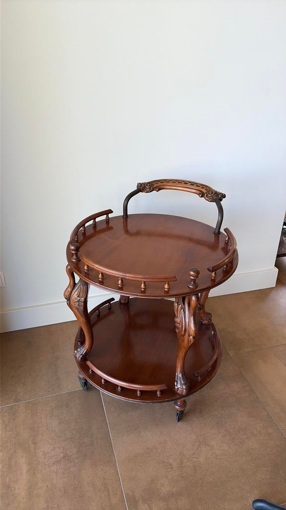 Vintage barcart drankenwagen theewagen trolley, Ophalen, Zo goed als nieuw