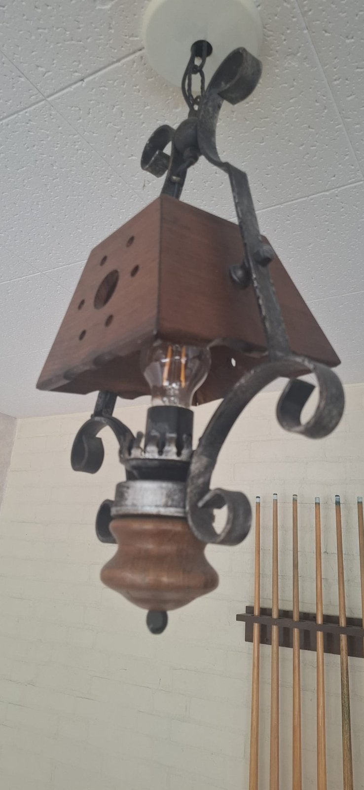 Hanglampjes, Huis en Inrichting, Ophalen, Zo goed als nieuw, Hout
