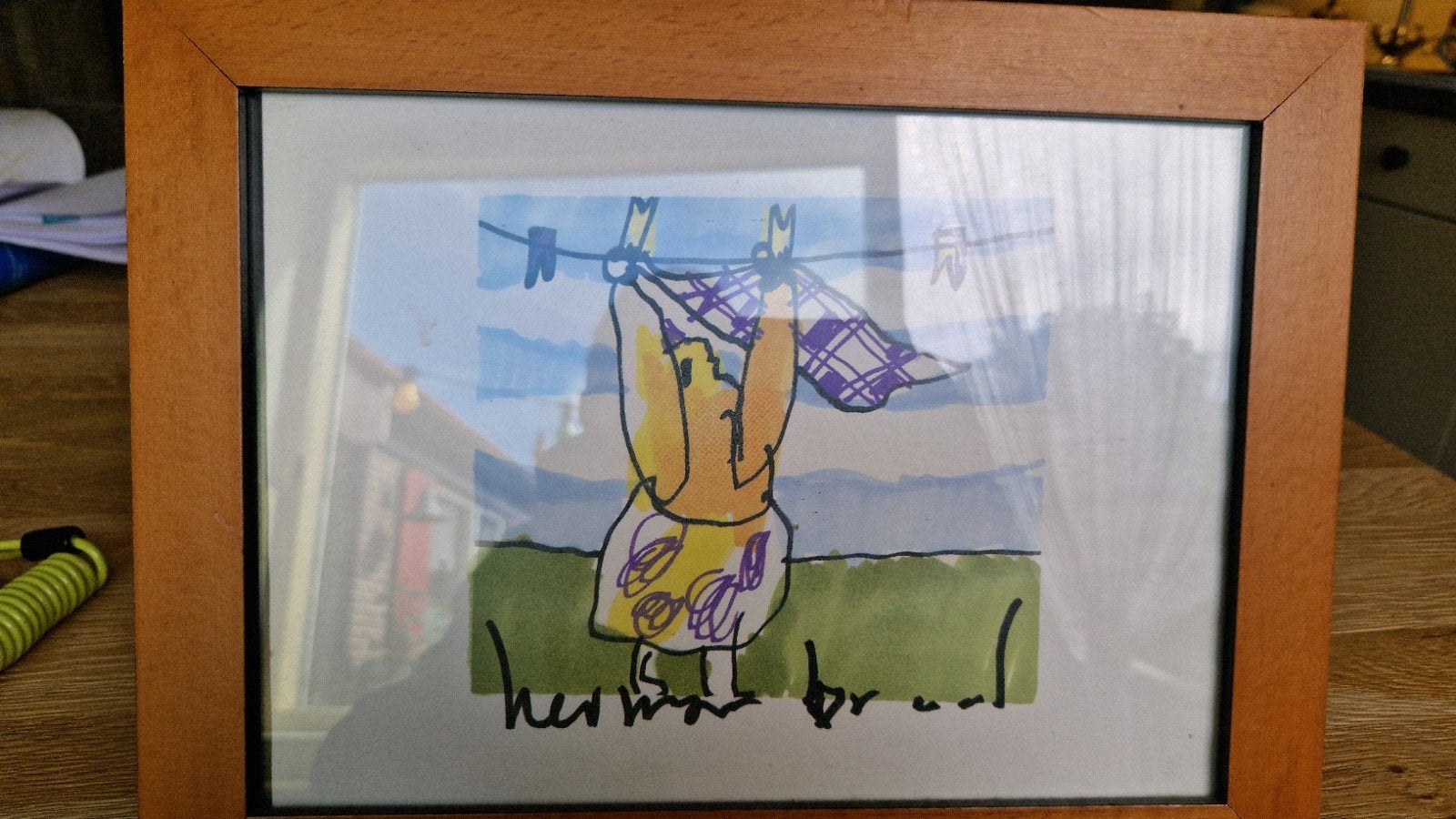 Herman Brood print 'Wassen', Minder dan 50 cm, Oorspronkelijke maker, Ophalen of Verzenden, 5 – 50