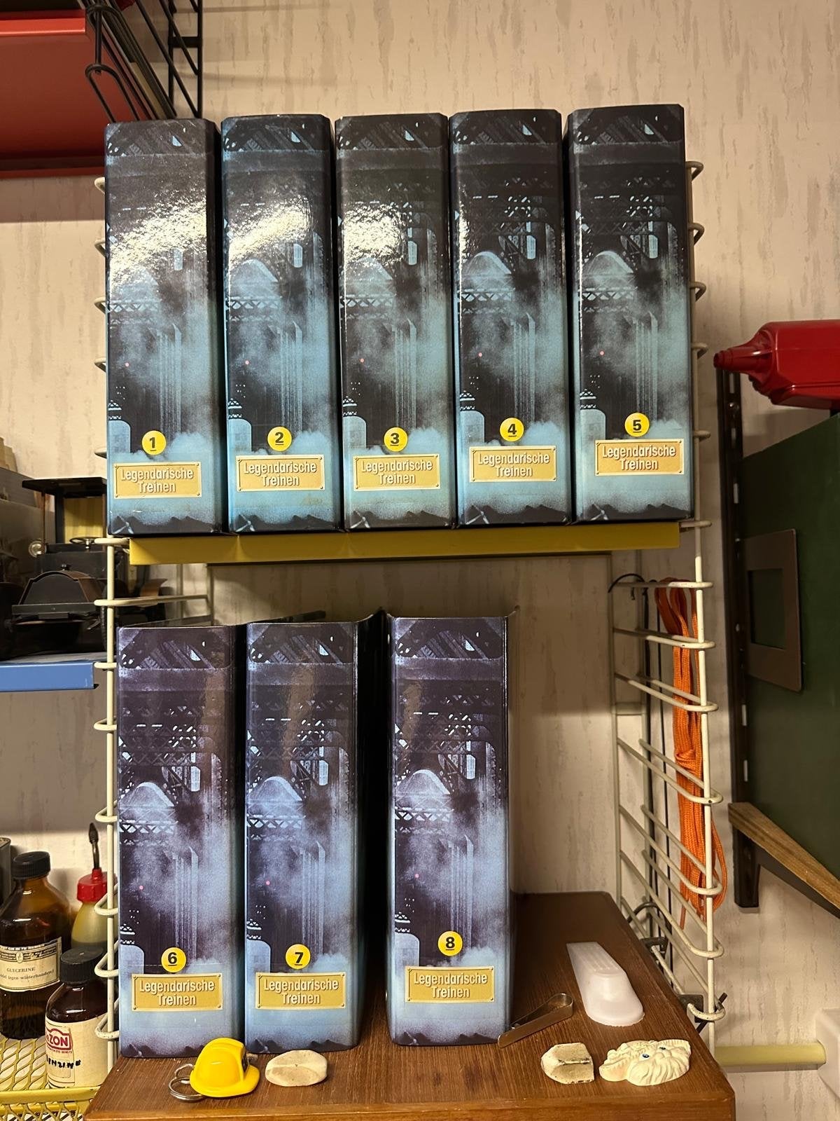 8 delen Legendarische Treinen collectie, Verzamelen, Ophalen, Zo goed als nieuw, Trein, Boek of Tijdschrift
