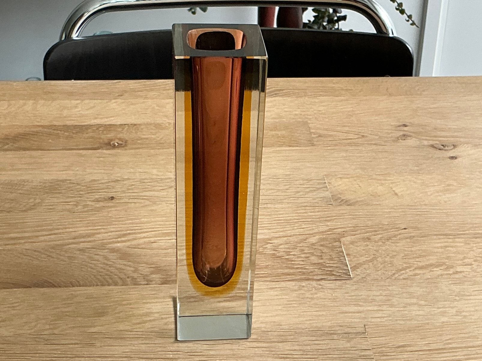 Vintage Murano vaas Sommerso techniek, Ophalen of Verzenden