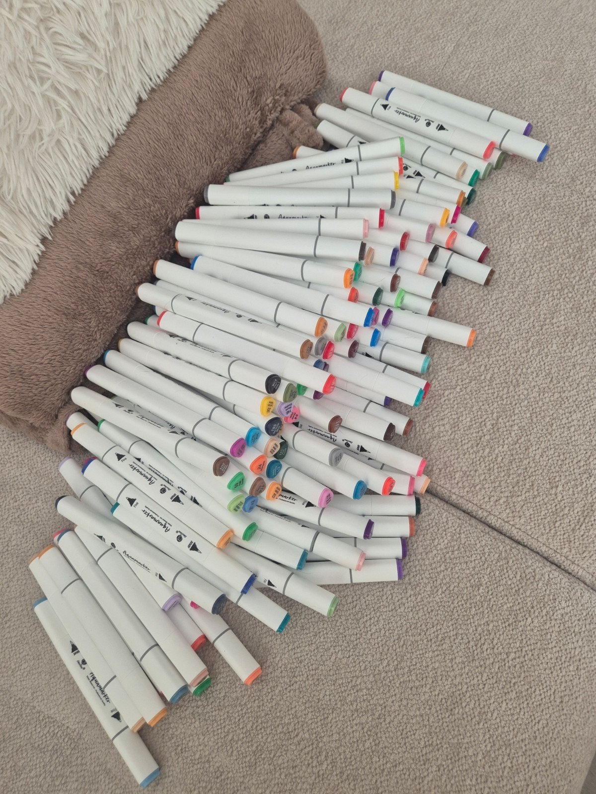 Grote set van 100+ stiften, diverse kleuren, Hobby en Vrije tijd, Ophalen, Gebruikt, Potlood of Stift
