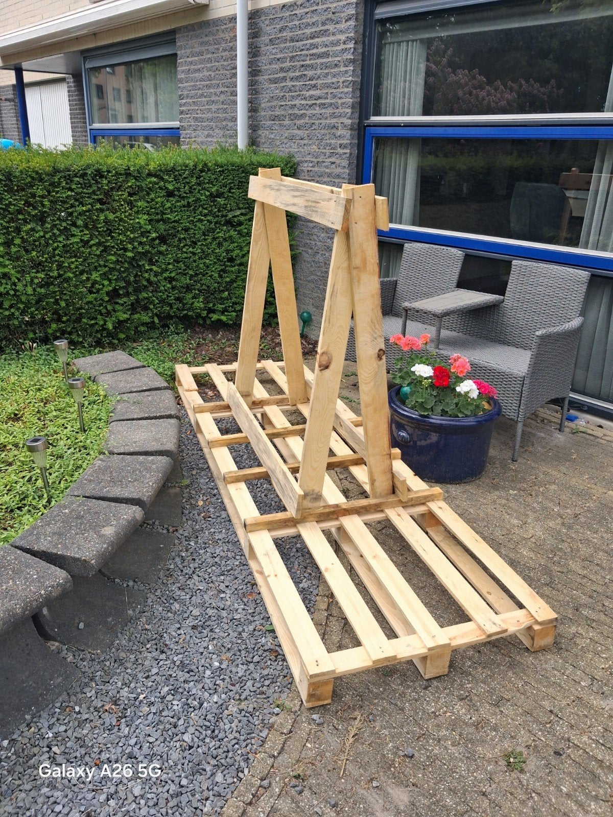 Stevige pallet, gratis, Tuin en Terras, Minder dan 3 m³, Ophalen of Verzenden