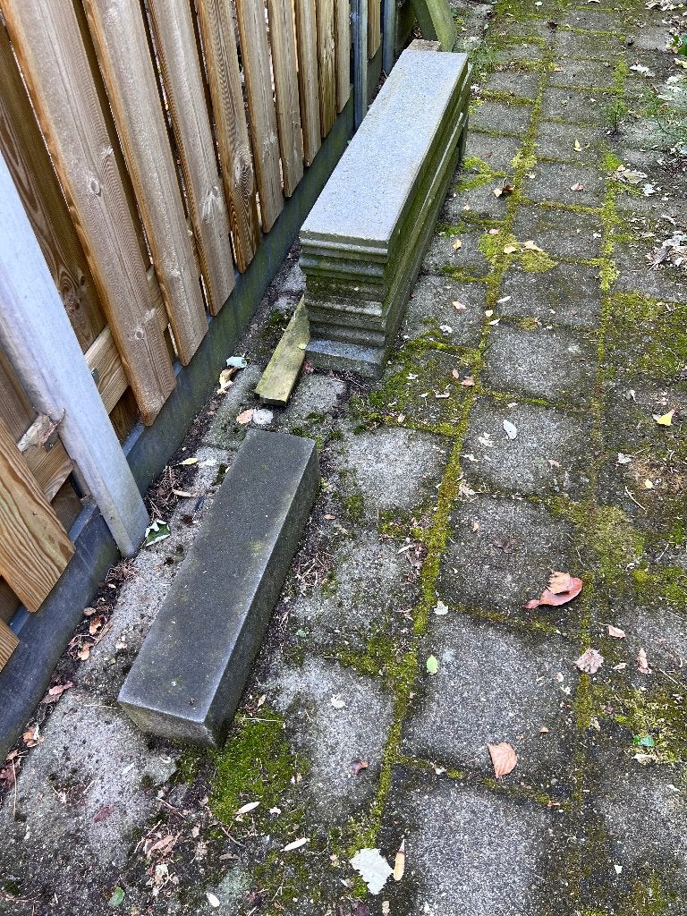Tuin tiles, Tuin en Terras, Tegels en Klinkers, Ophalen, Zo goed als nieuw, Beton, Terrastegels
