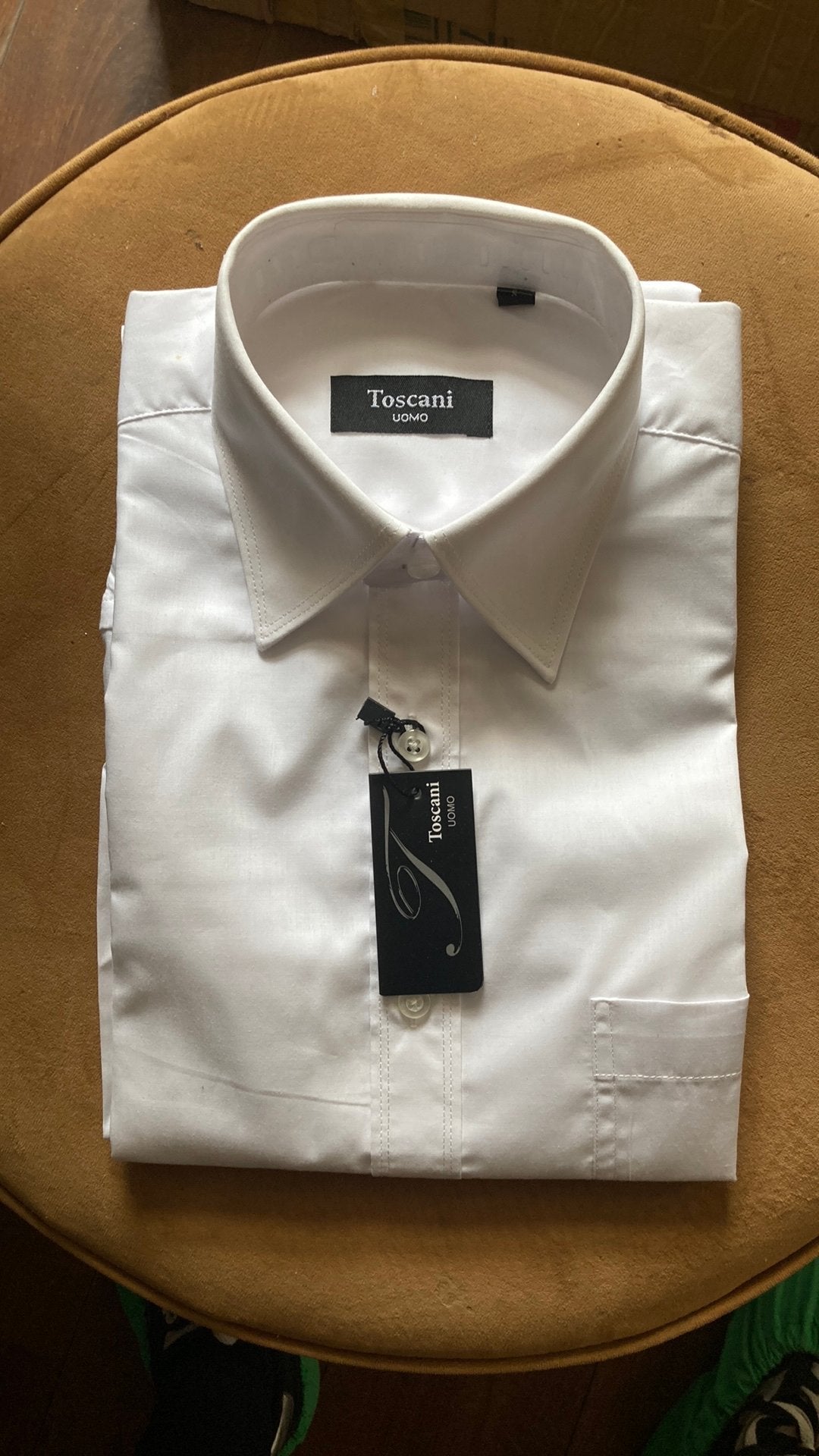 Nieuw Toscani Uomo overhemd - Maat S, Kleding | Heren, Overhemden, Ophalen of Verzenden, Nieuw, Wit, Halswijdte 38 (S) of kleiner