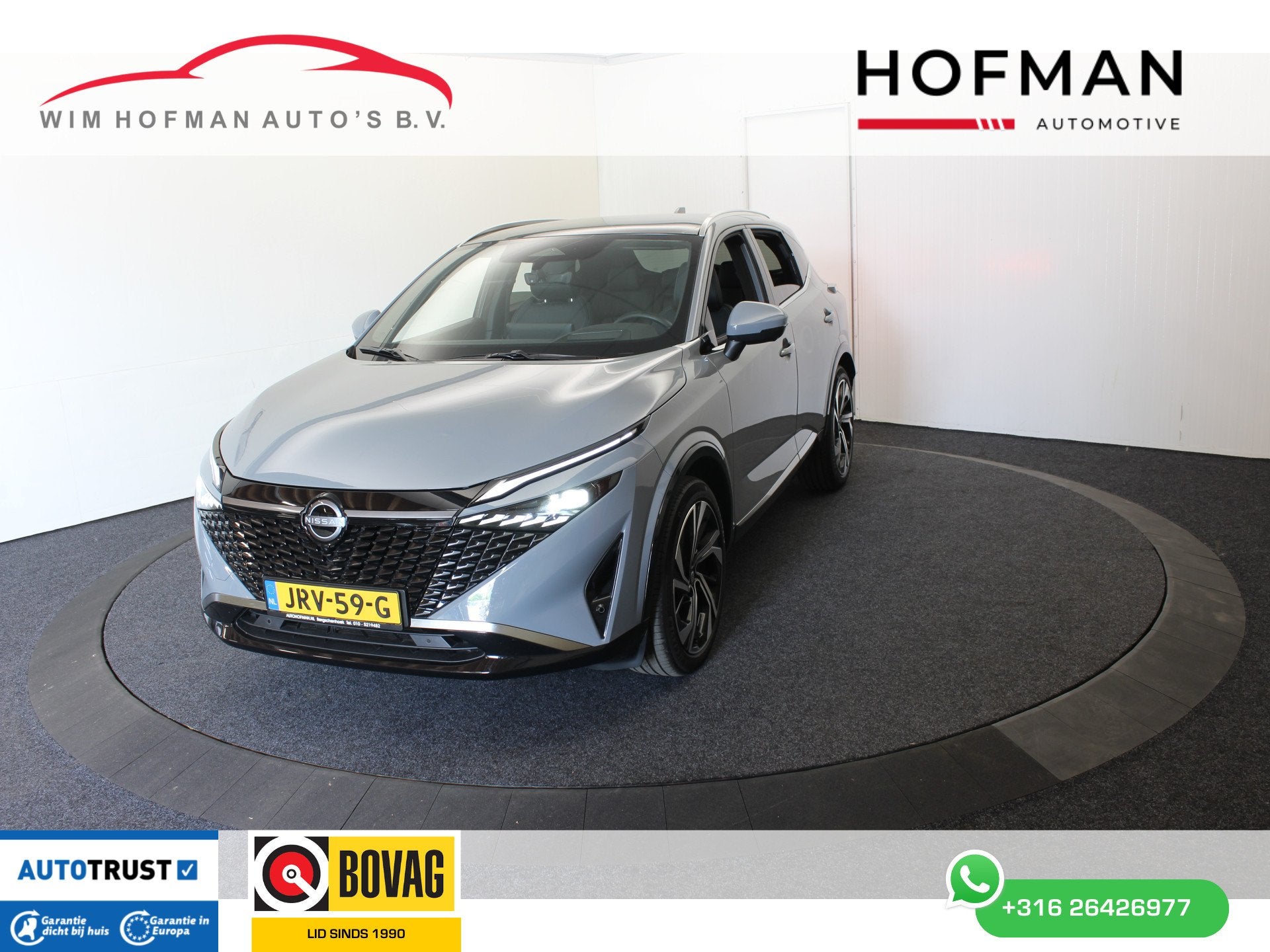 Nissan QASHQAI 1.3 MHEV Xtronic Tekna Plus 360 Cam Panodak, Zwart, 4 cilinders, Met garantie (alle), Leder