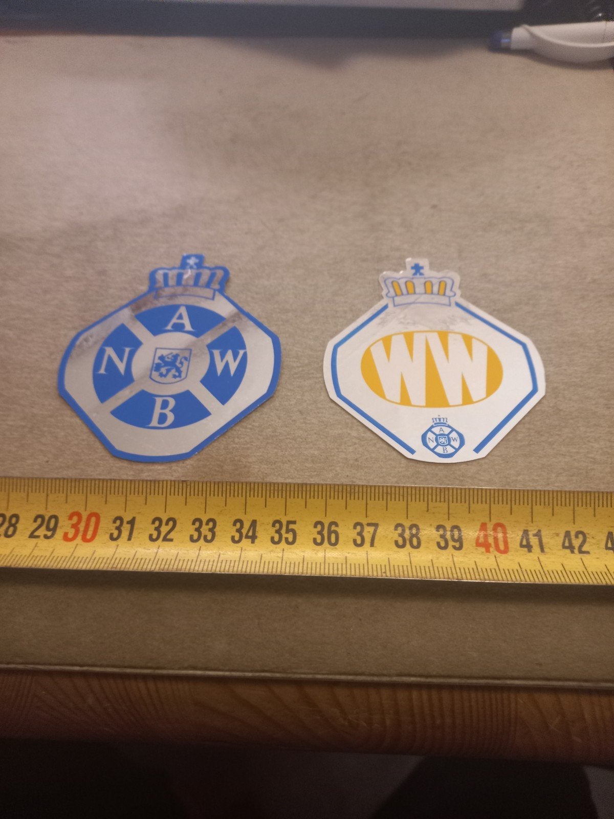Vintage ANWB en WW stickers - Auto of Motor, Ophalen of Verzenden, Gebruikt, Auto of Motor