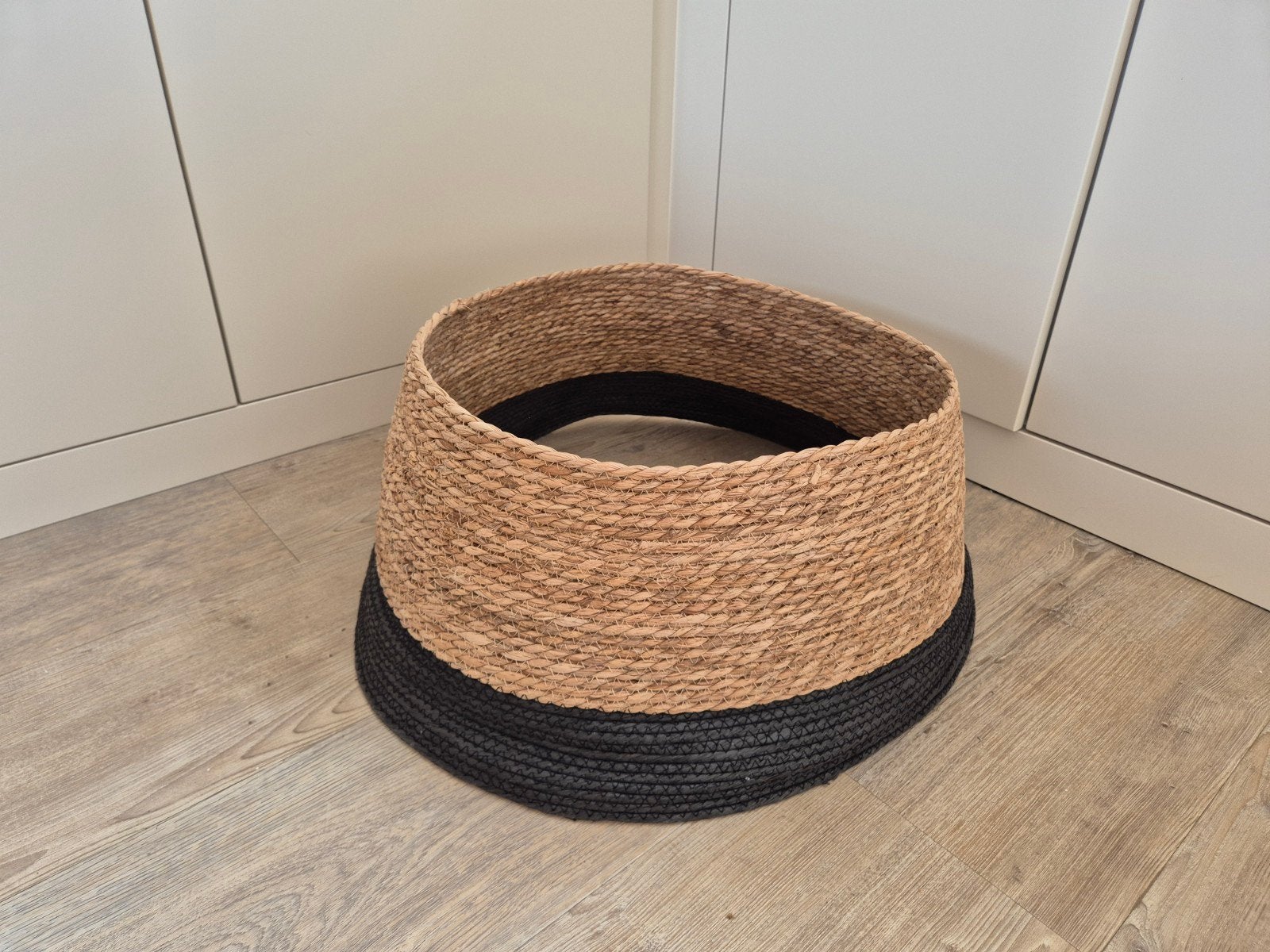House of Seasons Kerstboomrok H26 x Ø58 cm Zeegras Zwart, Diversen, Ophalen of Verzenden, Zo goed als nieuw
