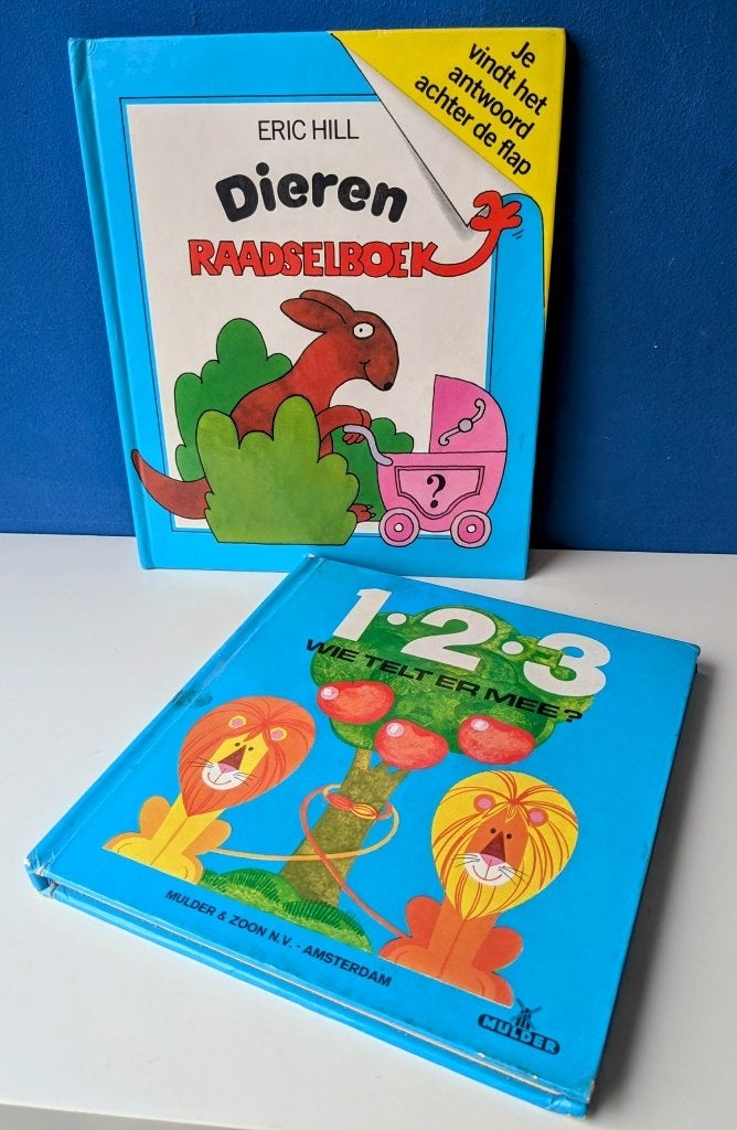 Retro boekjes/Eric Hill (Dribbel) & telboekje, Verzenden, Gelezen