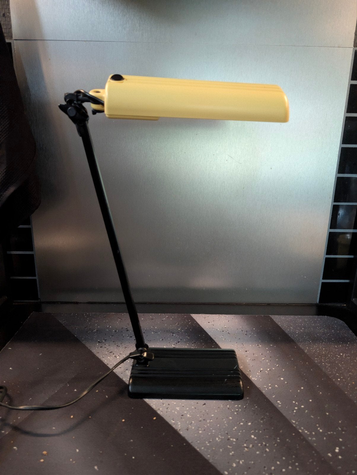 Vintage lival Poco space age Bureaulamp - Geel/Zwart, Finla, Bureaulamp, Overige merken, Vintage, Overige fittingen