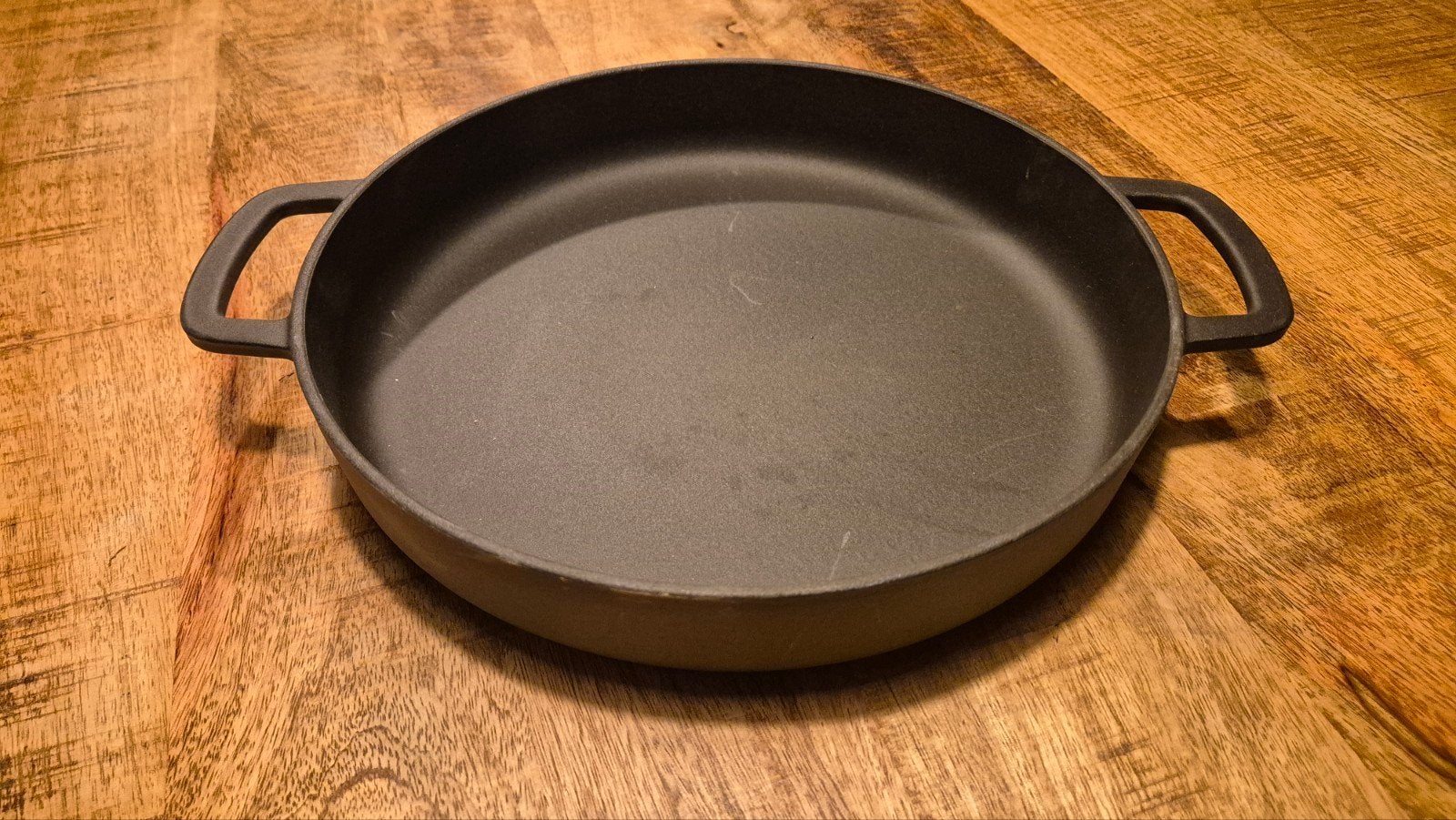Braadpan Gietijzer Combeck Sous Chef 28x5 cm, Ophalen, Zo goed als nieuw, Overige merken, Braadpan