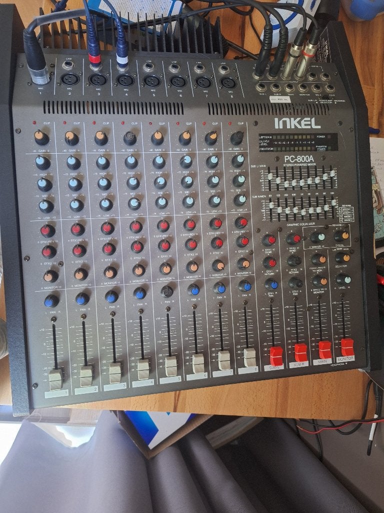 Inkel mengpaneel pc 800a, Ophalen, Gebruikt, 5 tot 10 kanalen, Microfooningang