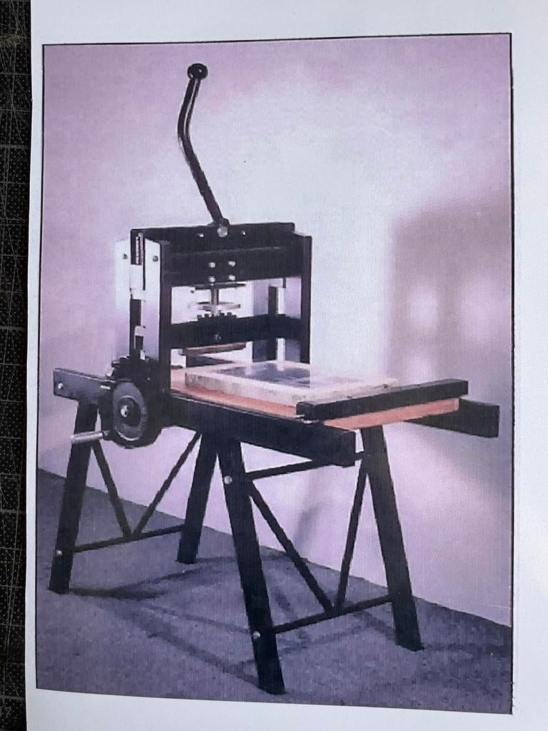 Lithopers steendrukpers, zware atelierpers, Hobby en Vrije tijd, Overige Hobby en Vrije tijd, Ophalen, Zo goed als nieuw