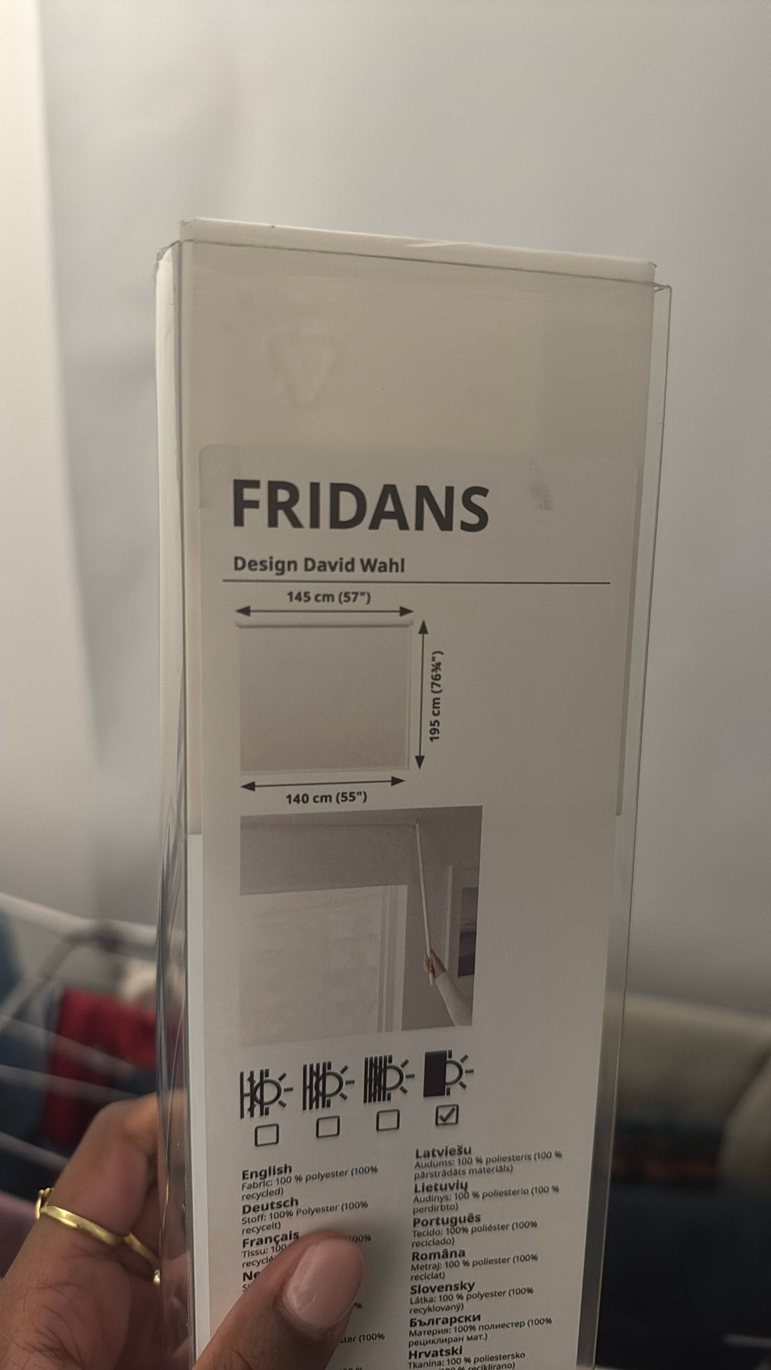 Rolgordijn ikea nieuw, IKEA, Ophalen, Zo goed als nieuw, Rolgordijn