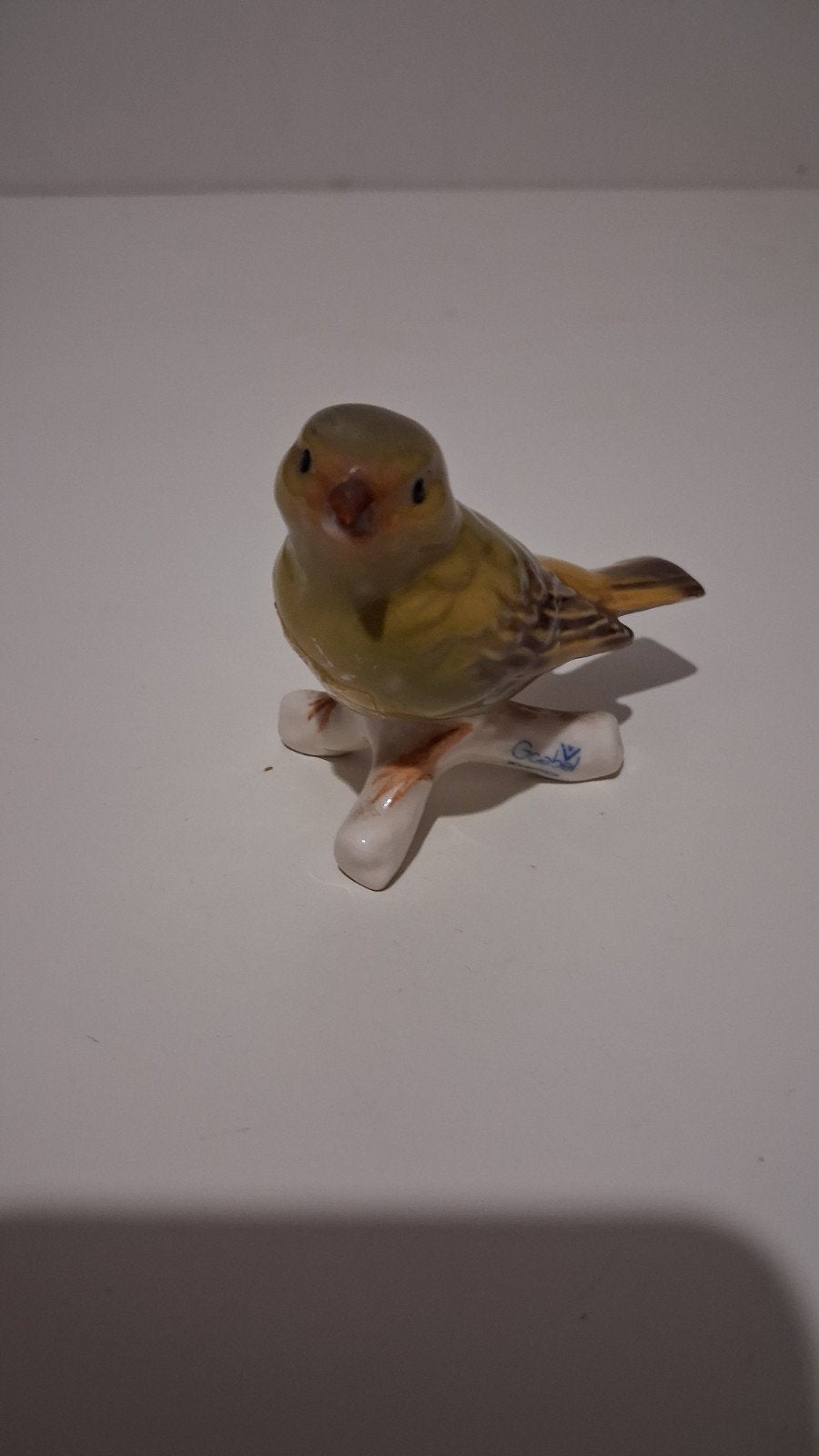 Göbels porseleinen vogeltje - Vintage decoratie, Ophalen of Verzenden, Gebruikt