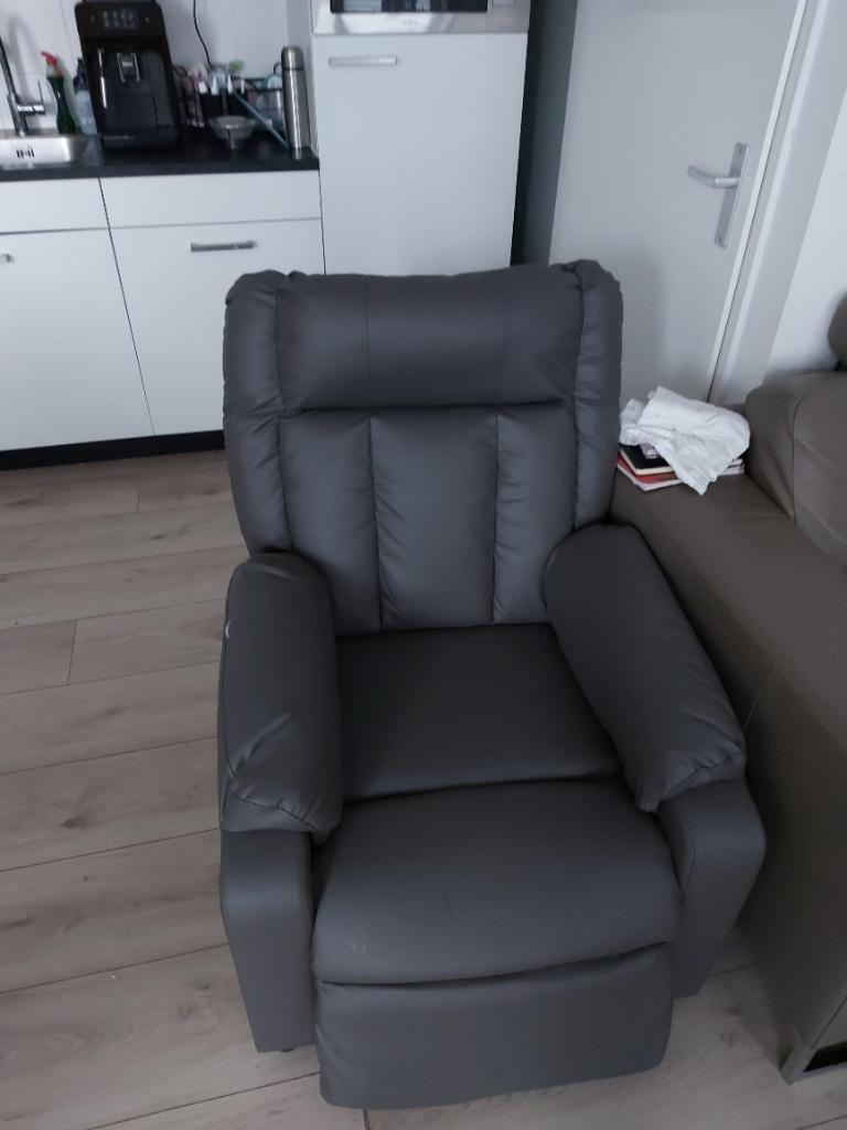Relaxstoel gratis, Ophalen, Gebruikt, Minder dan 75 cm, Leer