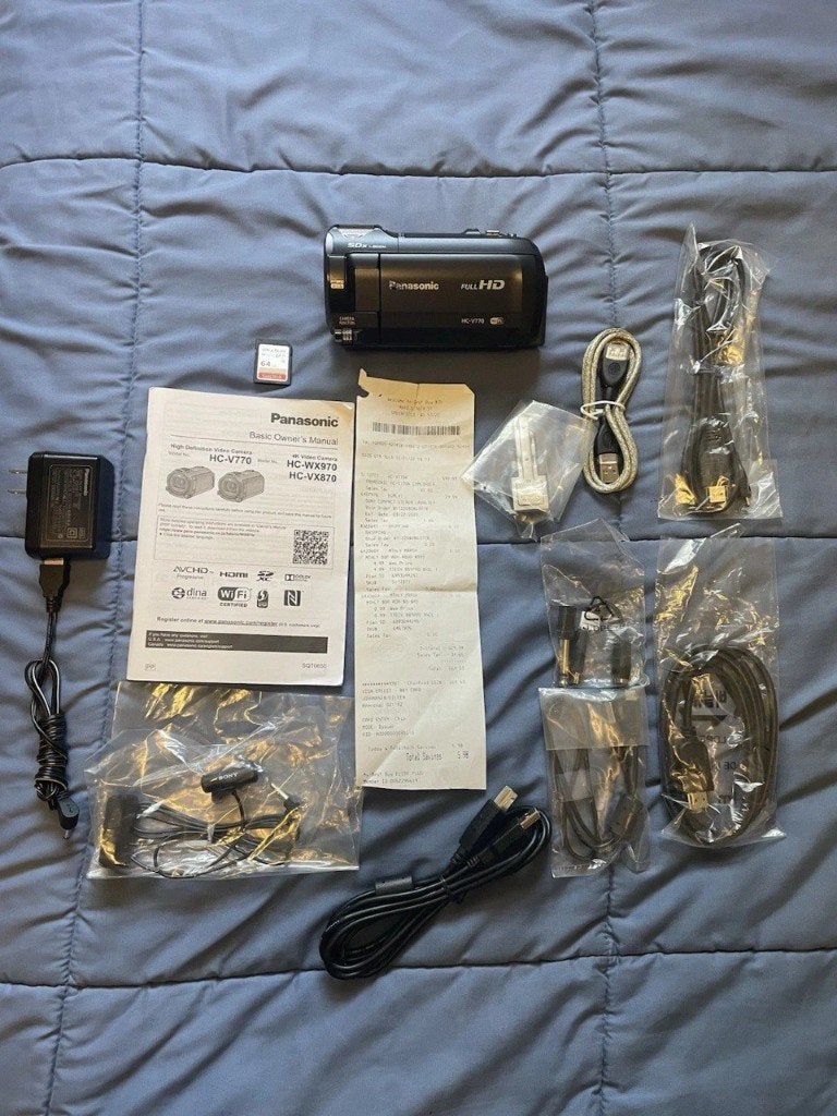 Panasonic HC-V770 Video Camera Camcorder WiFi Full HD w/50x, Audio, Tv en Foto, Videocamera's Digitaal, Full HD, Panasonic, 20x of meer