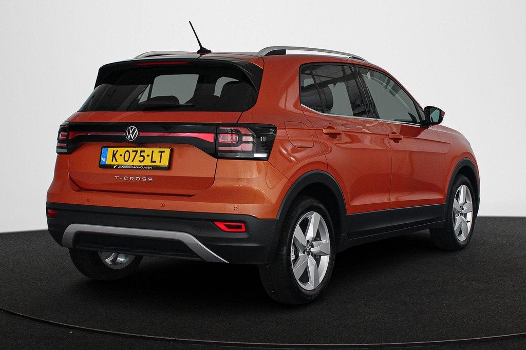 Volkswagen T-Cross 1.0 TSI Style Automaat Camera LED Climate, Auto's, Volkswagen, Gebruikt, Euro 6, Overige kleuren, Origineel Nederlands
