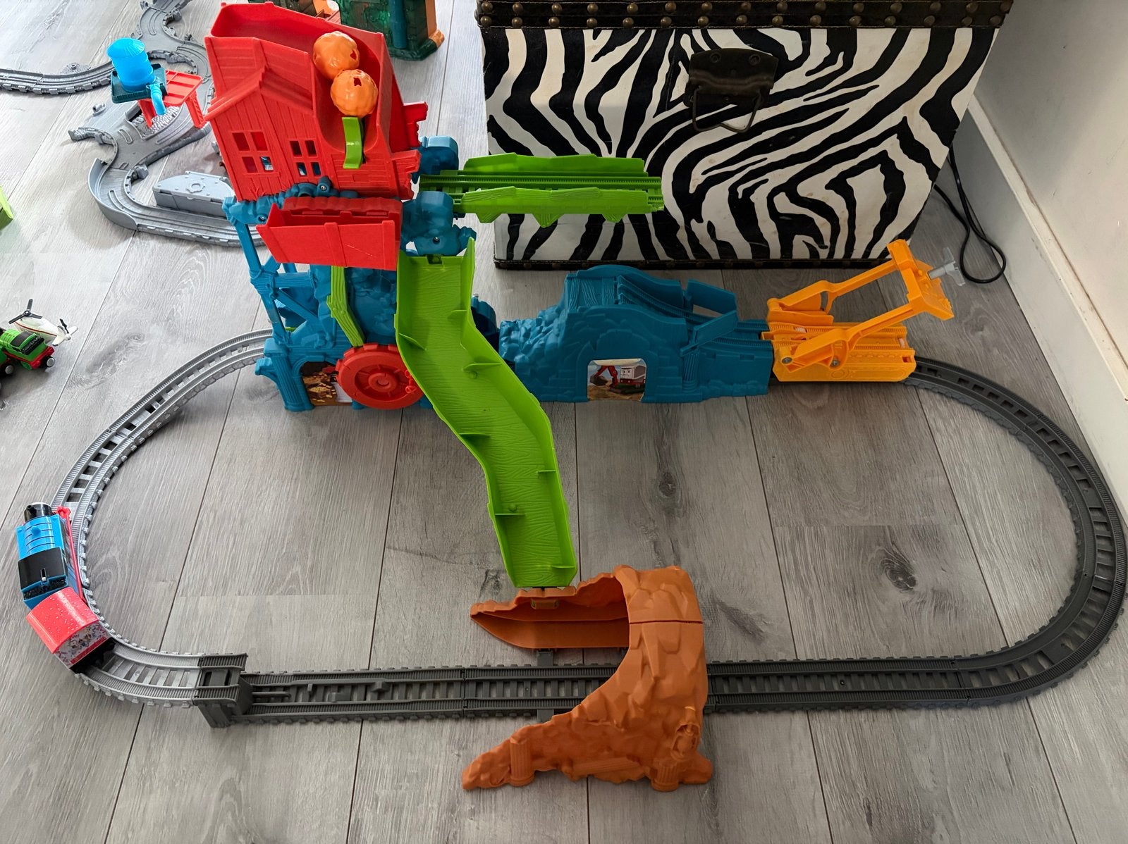 Thomas de Trein elektrische baan met batterijen, Ophalen of Verzenden, Gebruikt