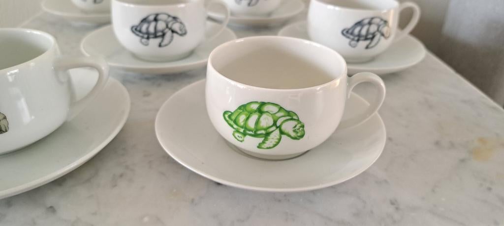 Espresso kopjes, Ophalen of Verzenden, Zo goed als nieuw, Porselein, Kop en/of schotel