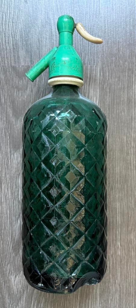 Antieke spuitfles groen, Ophalen of Verzenden