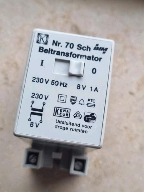 Beltrafo 8V voor meterkast, DIN-rail montage, Ophalen of Verzenden