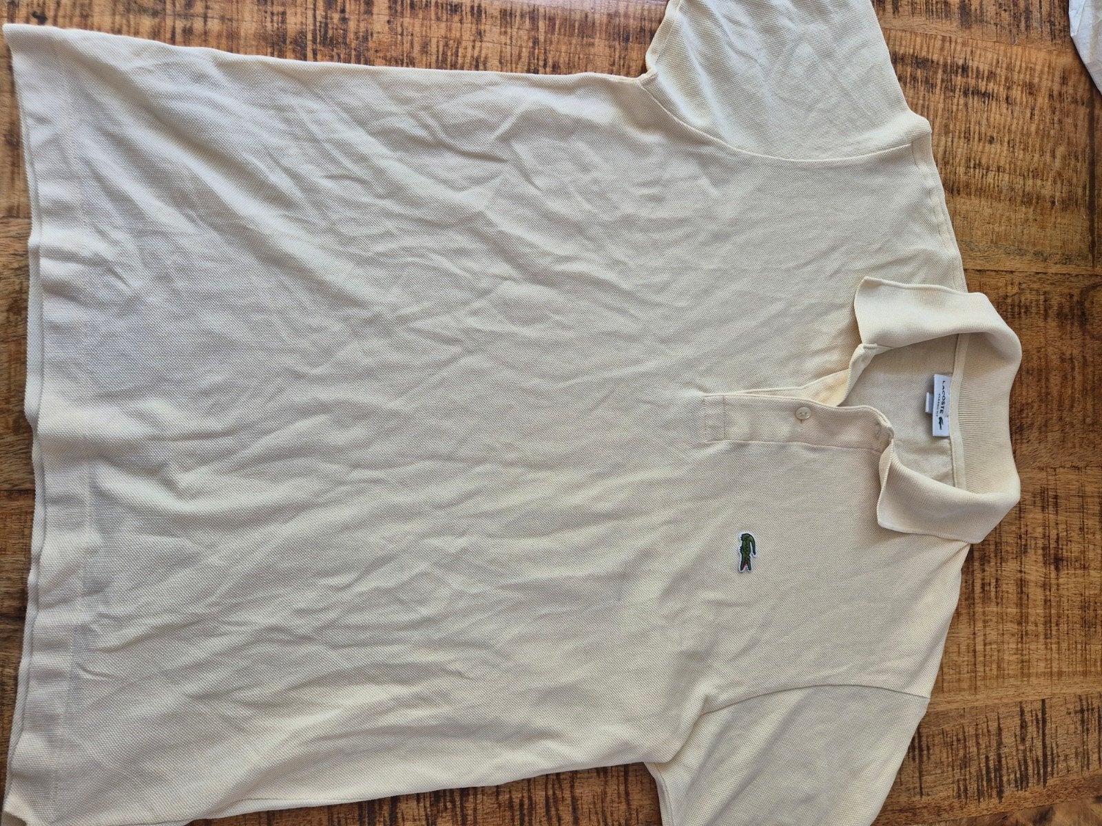 Lacoste Classic Fit Polo Lichtgeel - Maat M, Ophalen of Verzenden