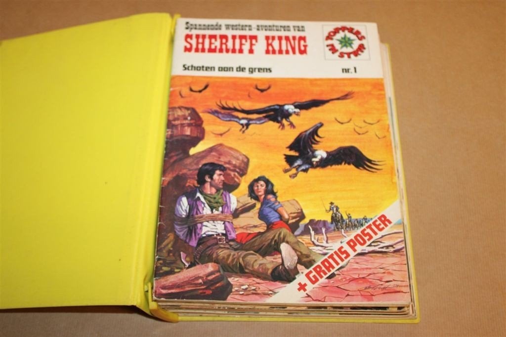 Sheriff King — Complete Stripreeks 1 t/m 16 1975, Boeken, Stripboeken, Eén stripboek, Ophalen of Verzenden, Gelezen