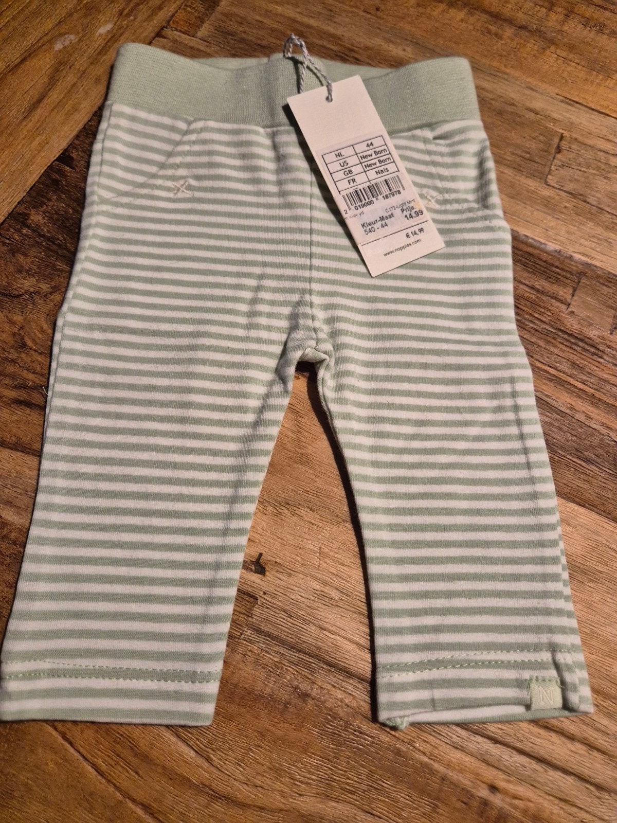 Noppies Baby Broekje Gestreepte Broek - Nieuw met kaartje, Kinderen en Baby's, Broekje, Jongetje of Meisje, Nieuw, Ophalen of Verzenden