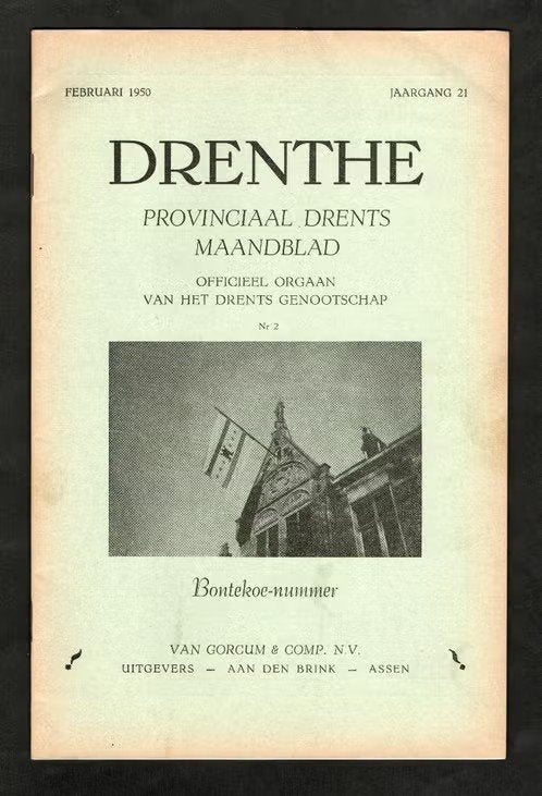 Drents Maandblad Bontekoe Gemeentewapens 1950., Ophalen of Verzenden, Zo goed als nieuw
