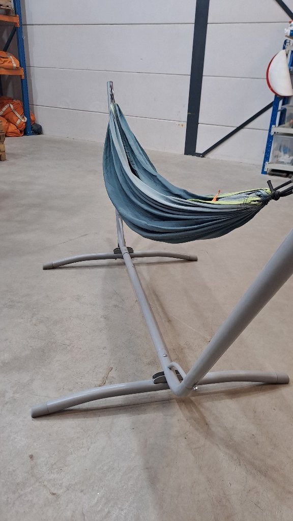 Prima hangmat (IKEA) op stevig demontabel onderstel, Tuin en Terras, Ophalen, Zo goed als nieuw, Met standaard, Eenpersoons