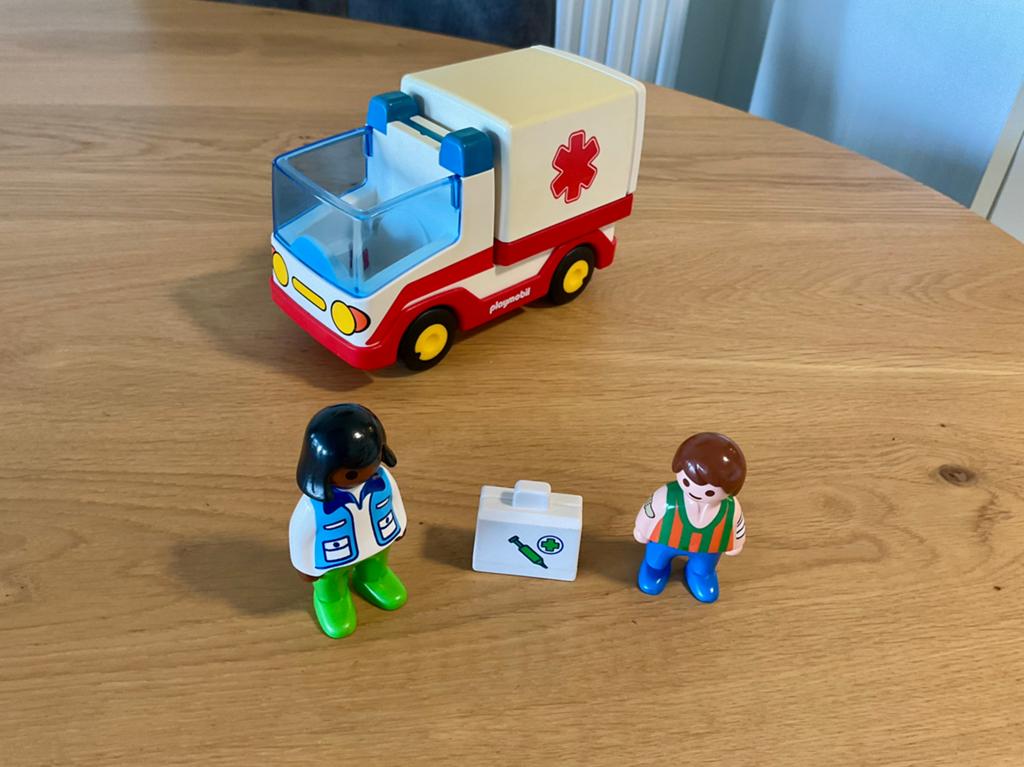 Playmobil 123 : Ambulance / Ziekenwagen, Ophalen, Gebruikt