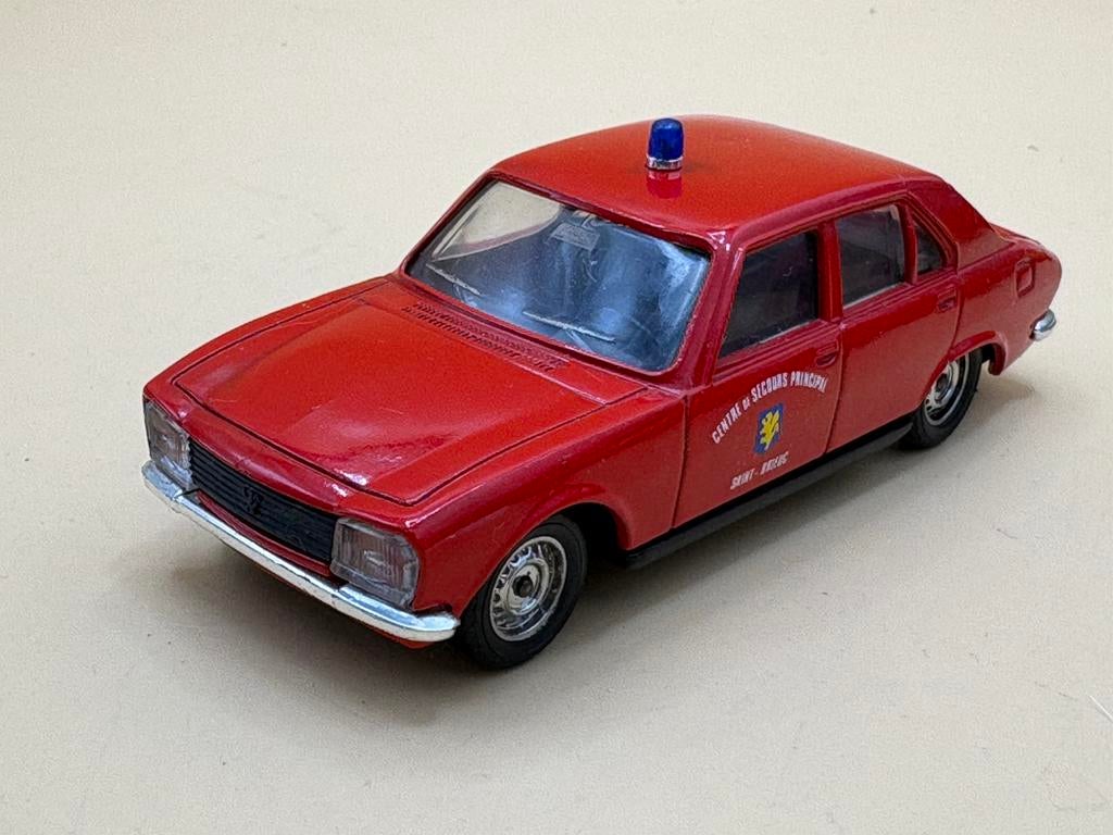 Peugeot 504 Pompiers 1:43 Solido, Hobby en Vrije tijd, Modelauto's | 1:43, Ophalen of Verzenden, Gebruikt, Auto, Solido