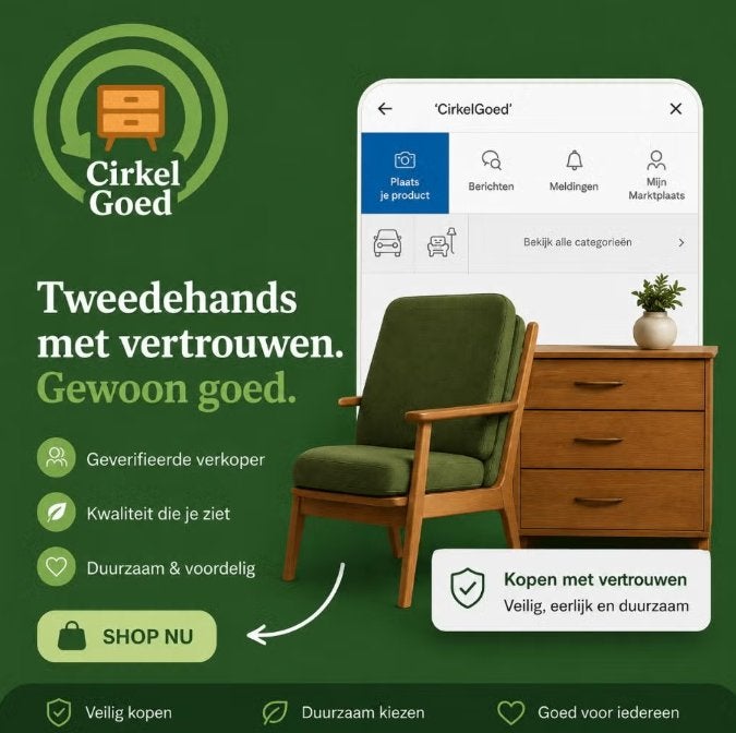 NIEUW! - "CirkelGoed" - Online Kringloop, CirkelGoed, Nieuw, Ophalen of Verzenden, Tiel