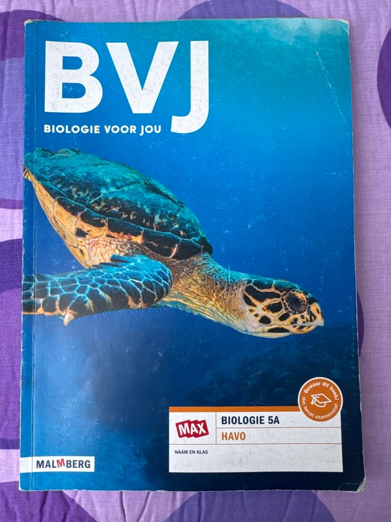 Biologie voor jou - MAX - leeropdrachtenboek A 5 havo 7.0, Verzenden, Zo goed als nieuw, Overige niveaus, Nederlands