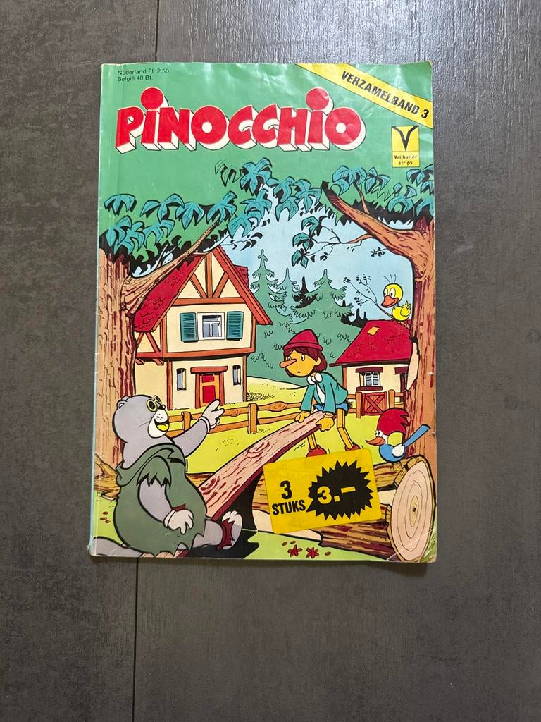 Pinocchio Verzamelband 3 - Vintage Stripboek, Boeken, Stripboeken, Eén stripboek, Ophalen of Verzenden, Gelezen
