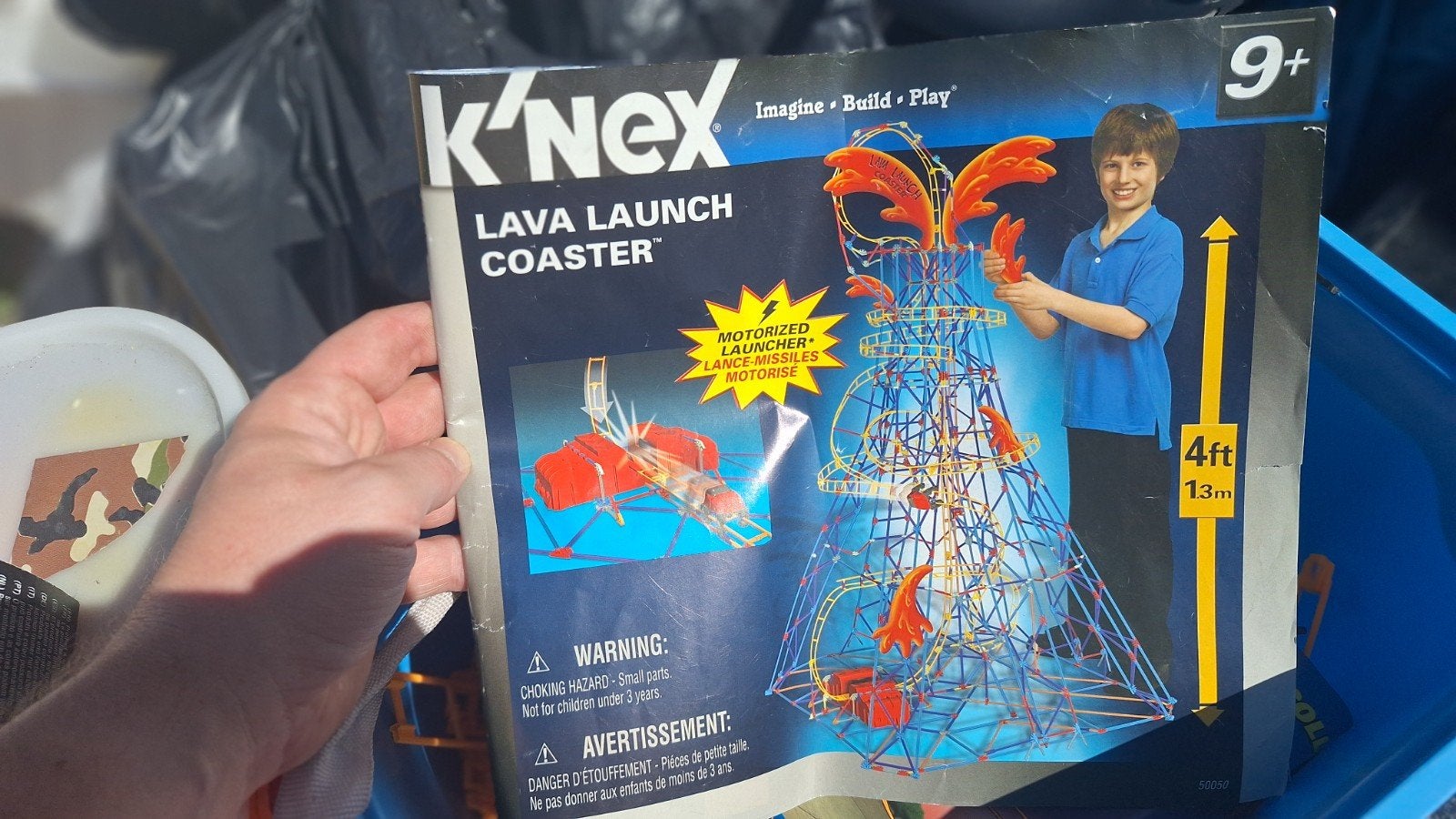 Grote doos K'nex met achtbanen en meer, Ophalen, Gebruikt, K'nex