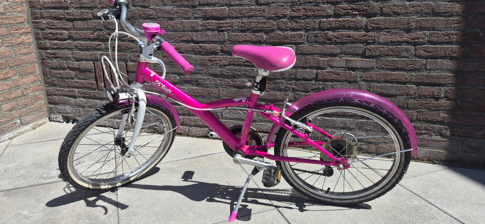 Roze B'Twin kinderfiets 20 inch, Fietsen en Brommers, Ophalen, Velgrem, B'Twin, 16 tot 20 inch