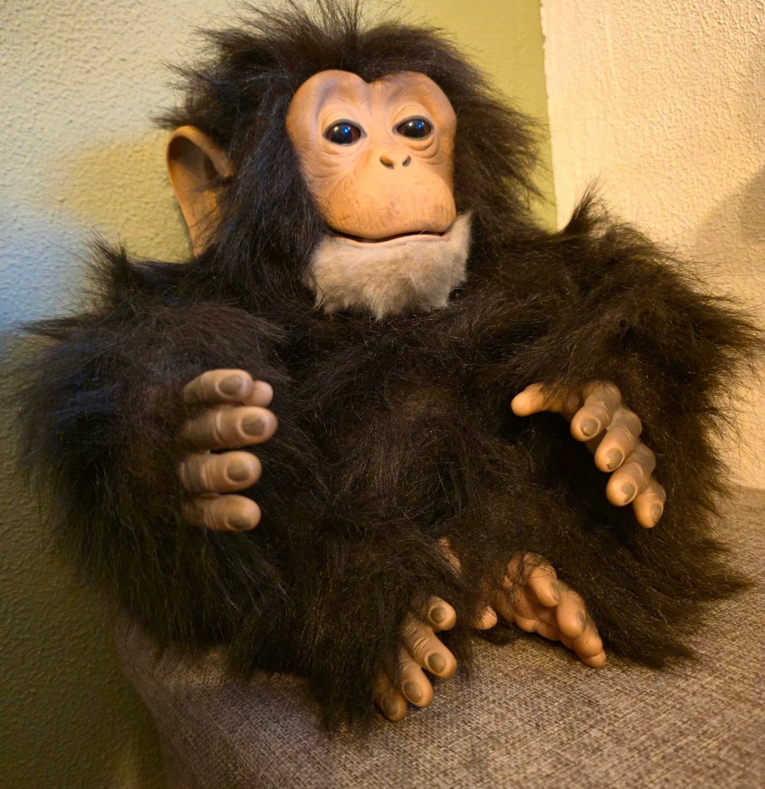 FurReal Friends Cuddle Chimp 2005 Hasbro - Werkend!, Ophalen of Verzenden, Gebruikt, Jongen of Meisje