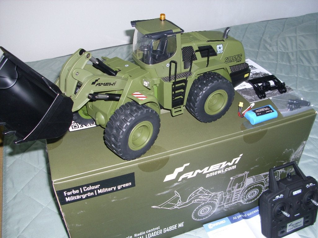 RC LOADER. NATO GROEN PRO VERSIE, 250 EURO., Schaal 1:14, Ophalen of Verzenden, Zo goed als nieuw, Onderdeel
