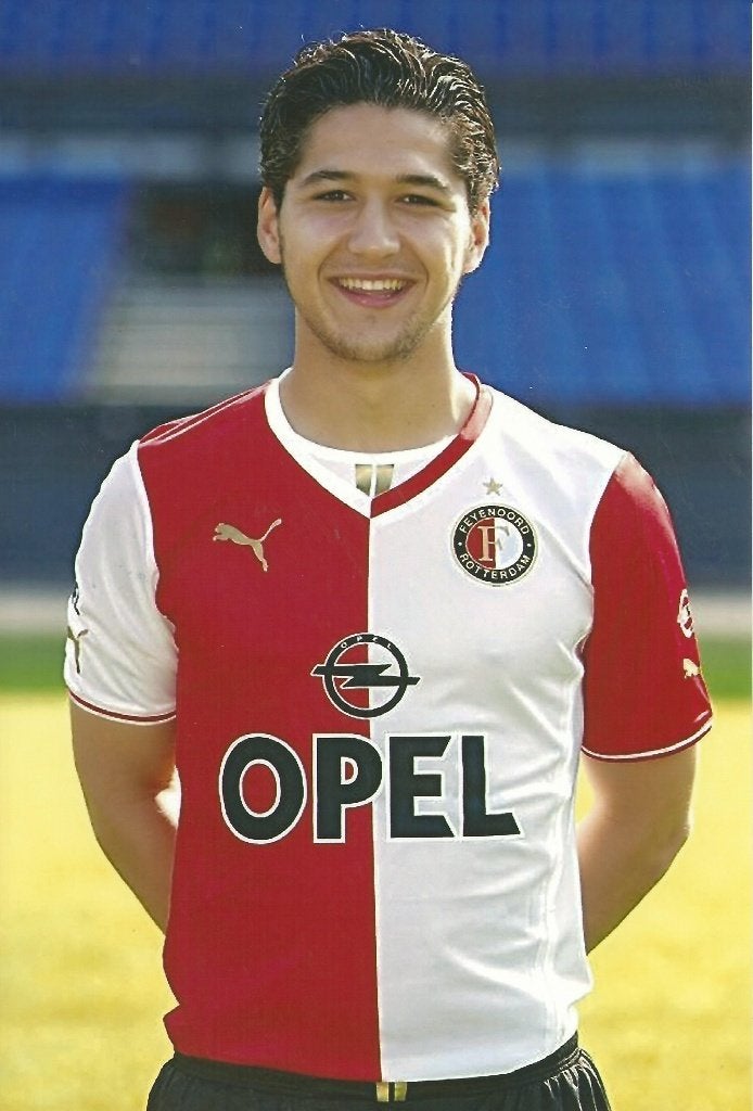 2013-2014 persfoto's spelers Feyenoord 25x, Verzenden, Zo goed als nieuw, Feyenoord, Spelerskaart