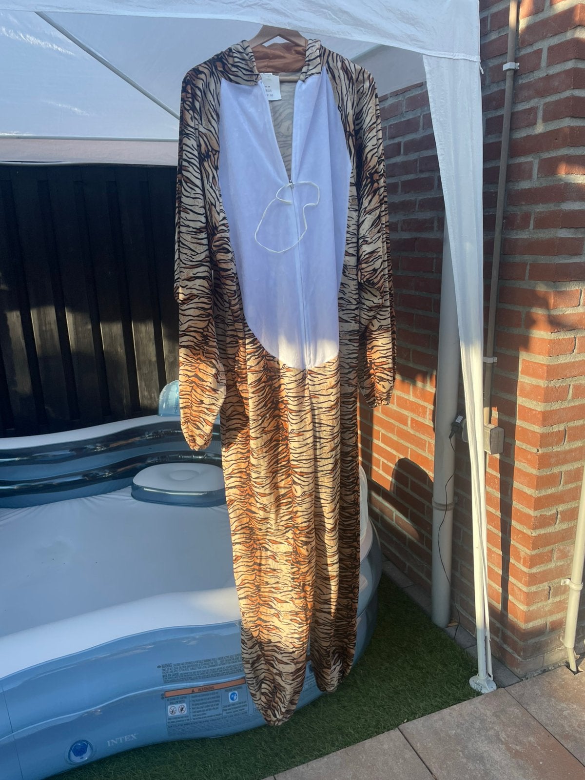 Tijger kostuum onesie 2 stuks, Carnaval, Nieuw, Overige maten, Ophalen of Verzenden