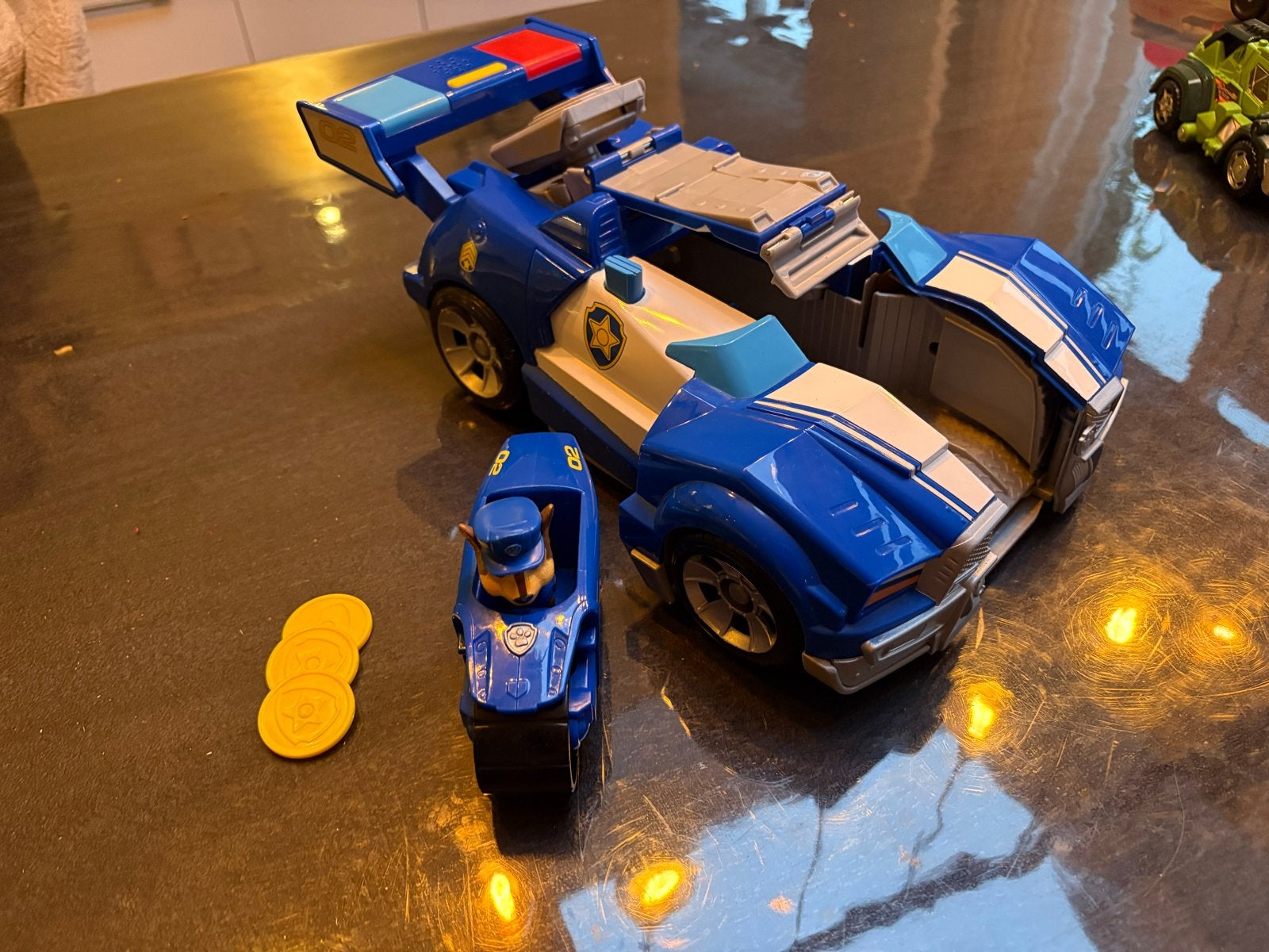 Paw Patrol Chase's Politie Cruiser met Motor, Kinderen en Baby's, Speelgoed | Speelgoedvoertuigen, Ophalen, Zo goed als nieuw