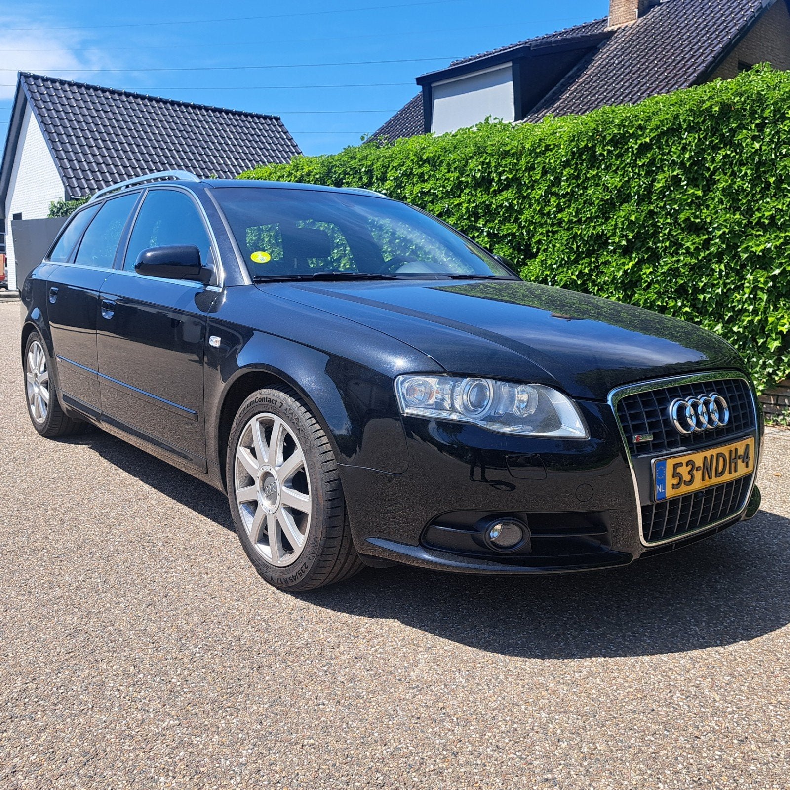 Audi A4 3.2 FSI V6 188KW Avant Quattro 2007 nieuw apk, Auto's, Audi, 1800 kg, Airbags, A4, Zwart