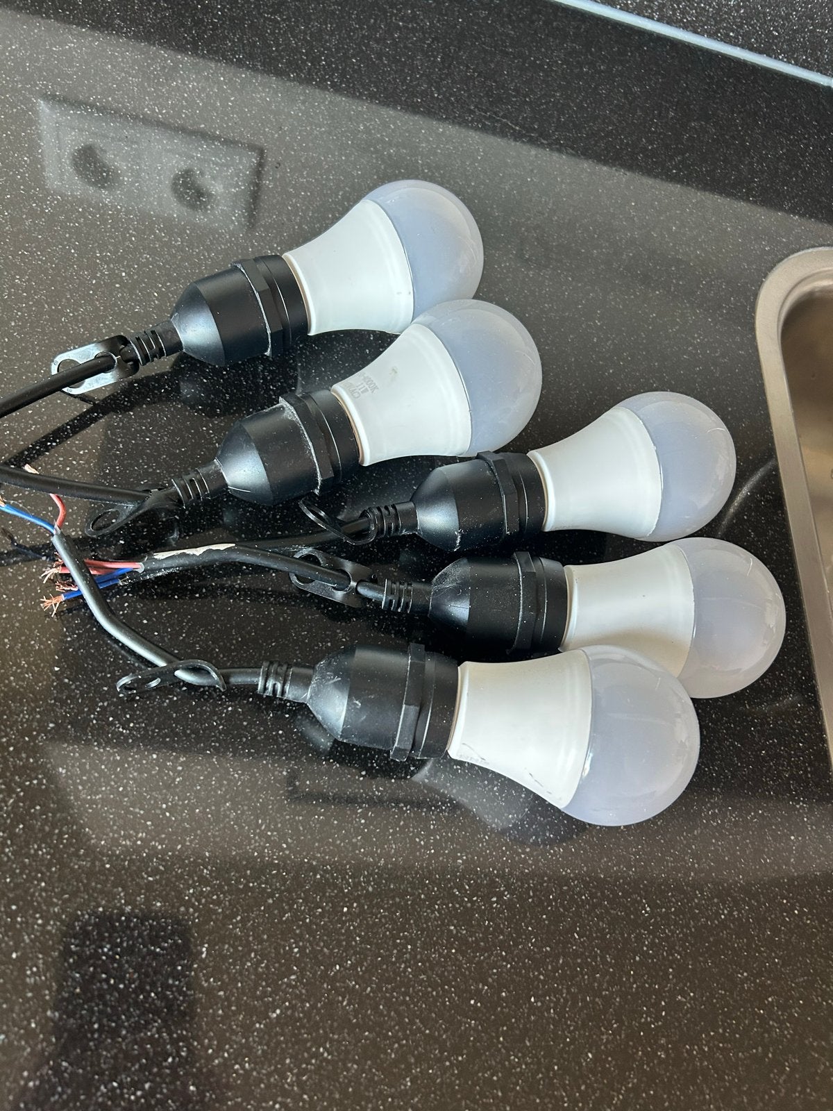 5 LED Verhuislampen - Ideaal voor tijdelijke verlichting, Led-lamp, Gebruikt, Overige fittingen, Ophalen of Verzenden