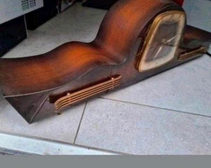 Vintage Art Deco Tafelklok - Uniek Design, Ophalen of Verzenden