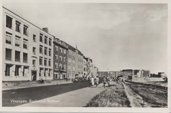 Vlissingen Boulevard Bankert, Verzenden, 1940 tot 1960, Ongelopen, Zeeland