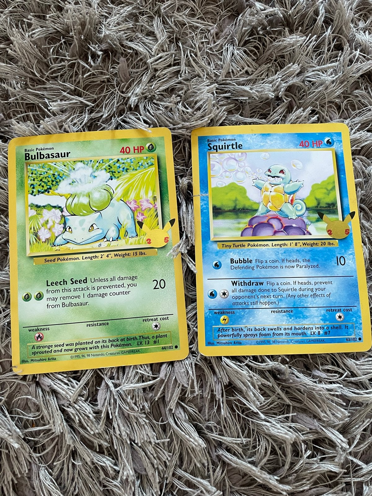 Grote Pokémon Kaarten: Squirtle, Bulbasaur Charmander Tepig, Ophalen of Verzenden, Gebruikt, Meerdere kaarten
